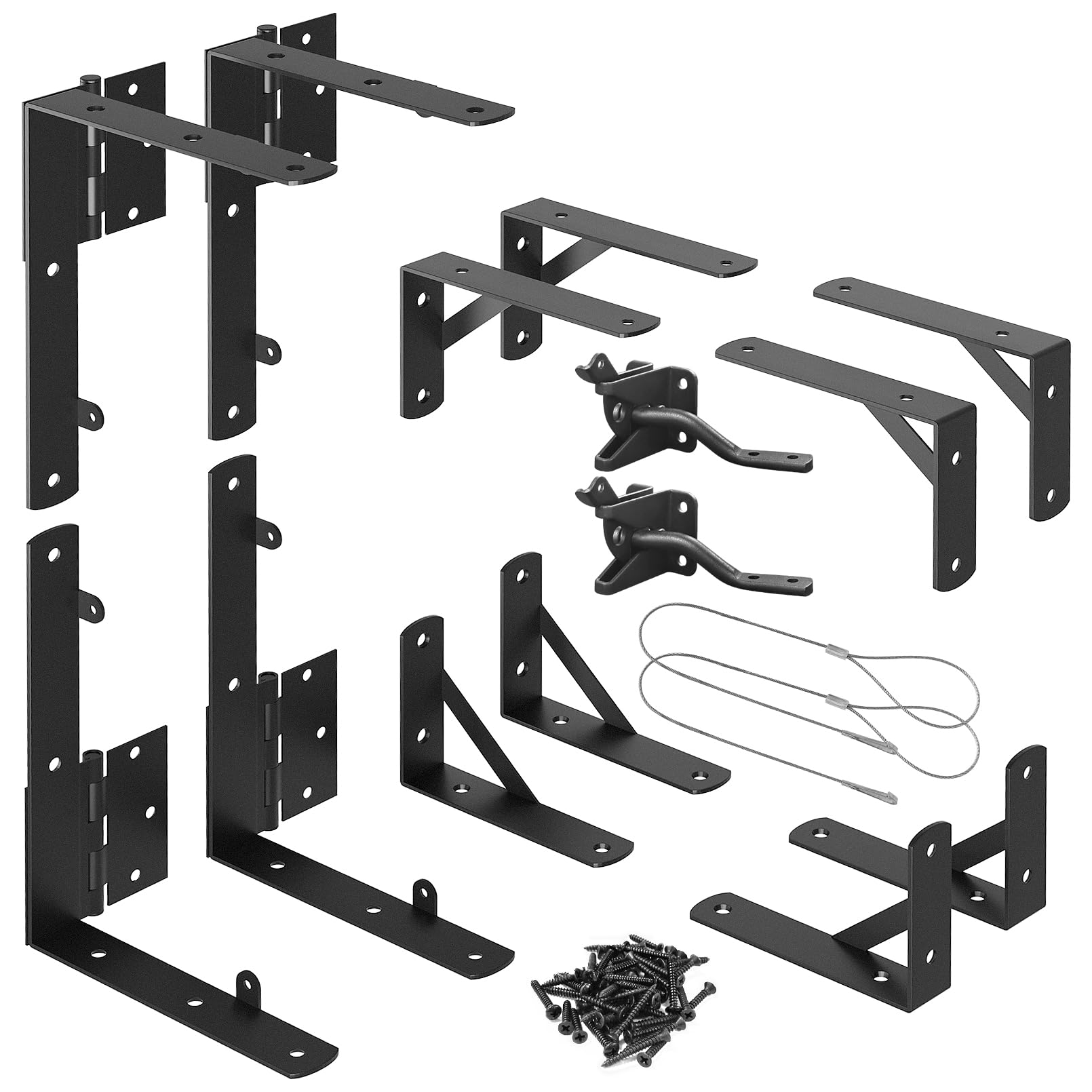 Suemoss 2-set gate frame fence kit for wooden gates.