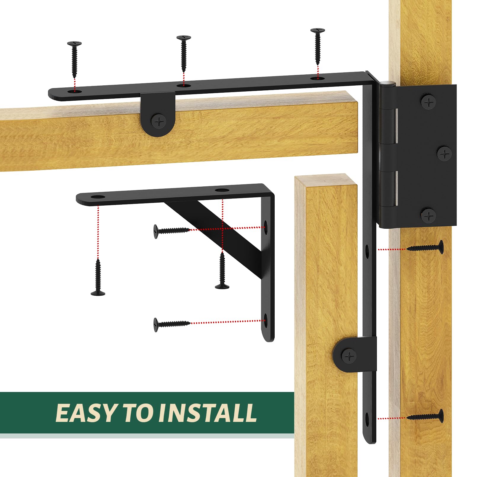 Suemoss anti-sag gate bracket supports gates up to 120 pounds.