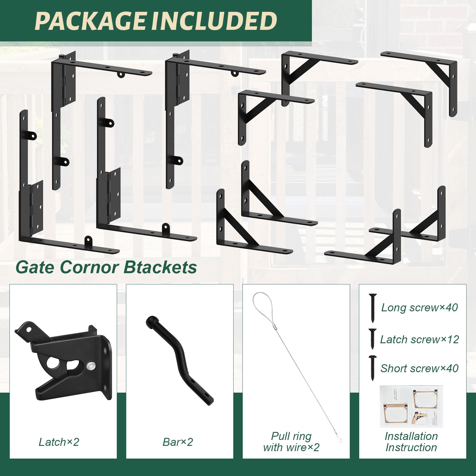 Suemoss gate latch assembly for easy outside unlocking.