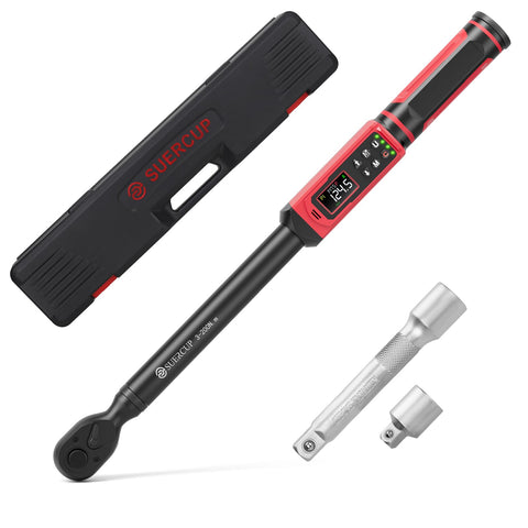 SUERCUP digital torque wrench display reads precise values clearly even in low light.