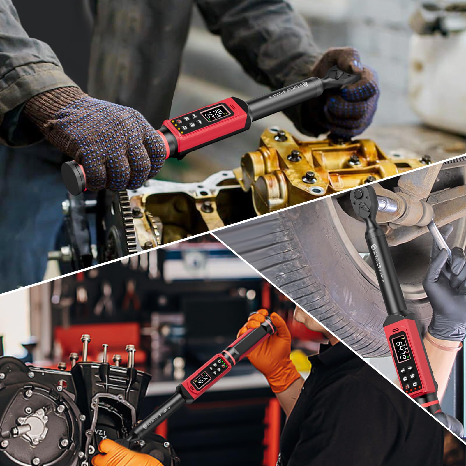 SUERCUP five unit options simplify switching between common torque units.