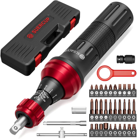 SUERCUP torque screwdriver 36-piece set for precise mounting tasks.