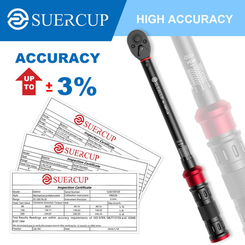 SUERCUP torque wrench 10-170 ft-lb suited for engine and chassis tweaks.