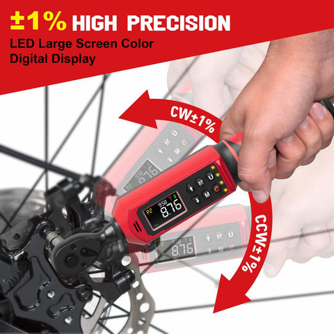 SUERCUP torque wrench overload protection via vibration, LED, and buzzer.