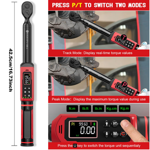 SUERCUP track mode shows real-time torque for controlled application