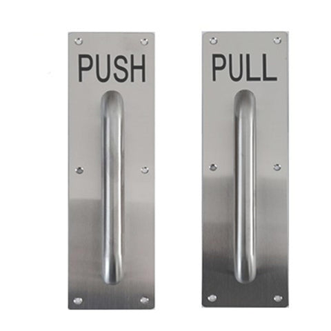 Suermany push plate 304 stainless steel shown for rust-resistant performance on high-traffic doors.