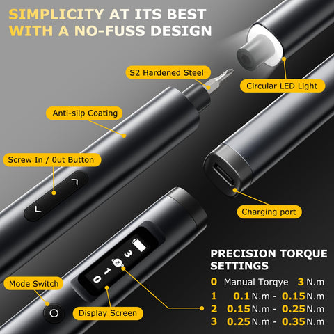 SUFICY 57-in-1 kit layout with diverse heads for electronics projects