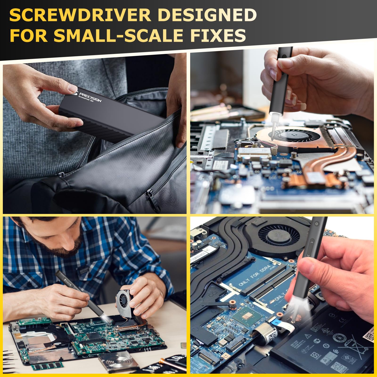 SUFICY repair tool kit for electronics, watches, cameras and small devices