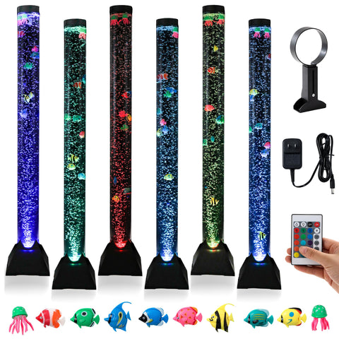 SUFUS large 4ft sensory bubble tube creates calming focal point in sensory spaces.