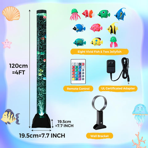 SUFUS LED color-changing lights set a soothing mood.