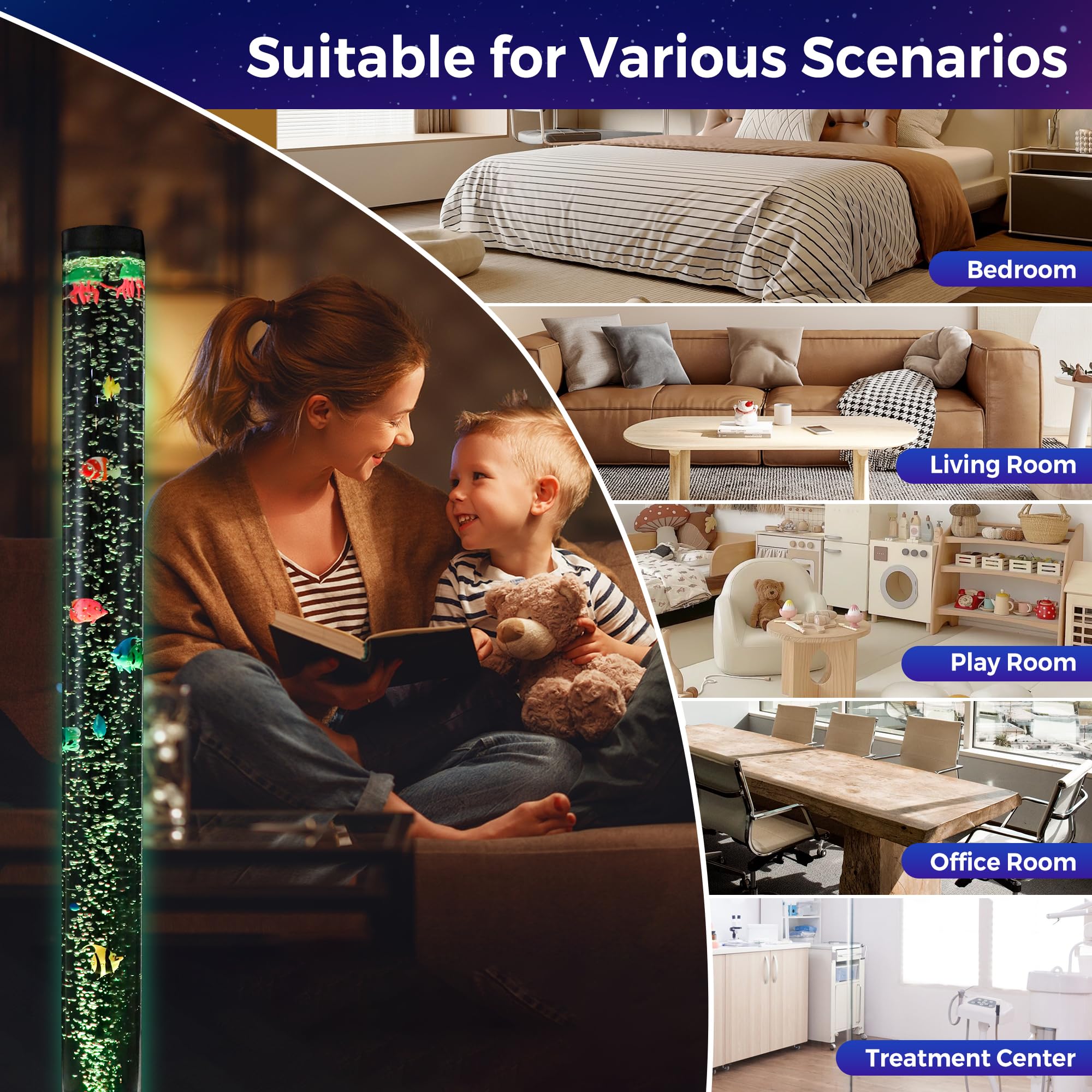 SUFUS UL-certified adapter ensures safe plug-in operation.