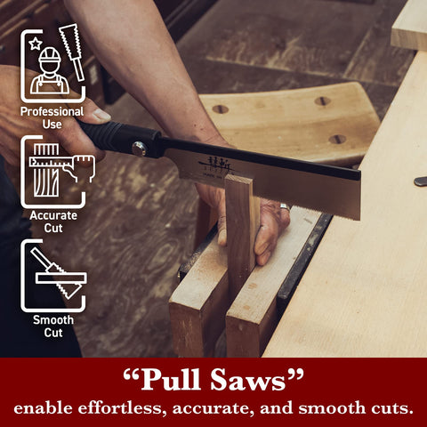 SUIZAN Dozuki Dovetail Saw 7-inch pull-cut action for clean joints.