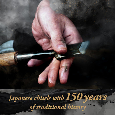 SUIZAN chisel handle grip demonstrates ergonomic balance for control