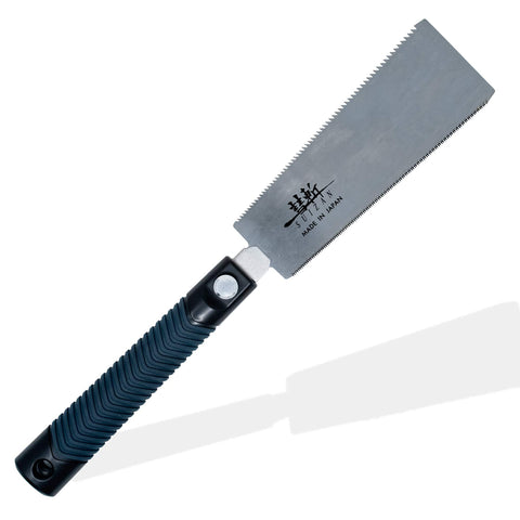 SUIZAN Ryoba 7in pull saw blade closeup showing edge for clean cuts