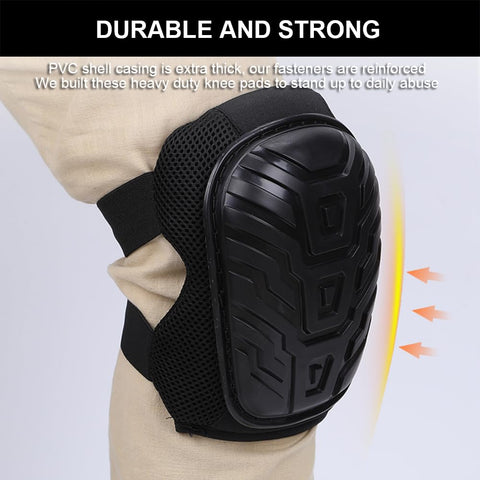 SUJAYU knee pads adjustable straps with quick-release buckle for secure fit