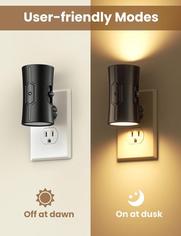 Sujeet night light with 0-100 lm dimming for bedtime ambiance.