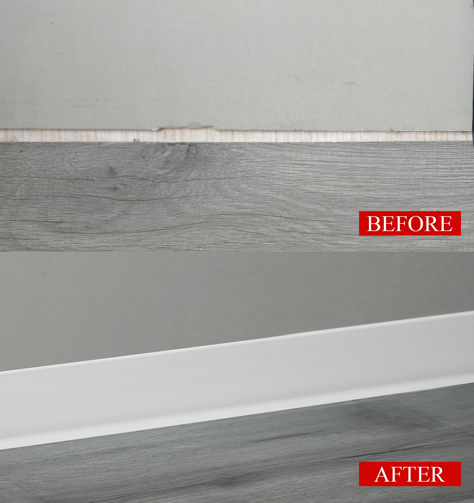 SUJIAMEI baseboard trim installed in living room for a polished look
