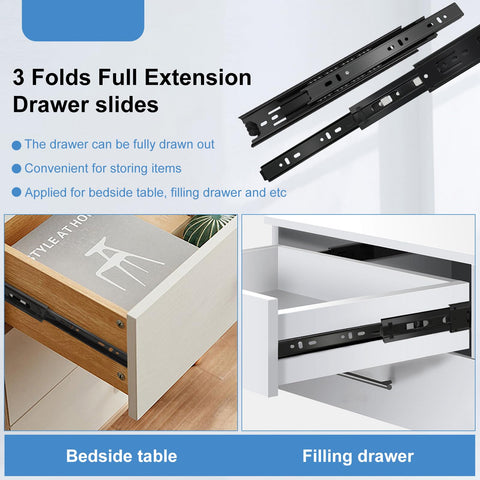 Sulawskys 100 lb capacity slides handle heavy drawers.