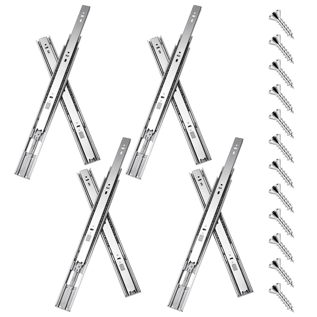 Sulawskys 16-inch soft-close drawer slides provide quiet operation for kitchen drawers.
