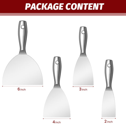 SUMED putty knife 3-inch blade ideal for small patches.