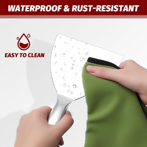 SUMED one-piece design putty knife emphasizes durability and easy cleaning.