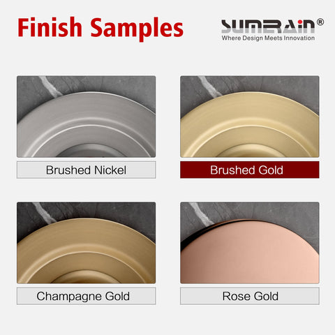 Sumerain brushed gold installation kit simplifies setup with included hardware