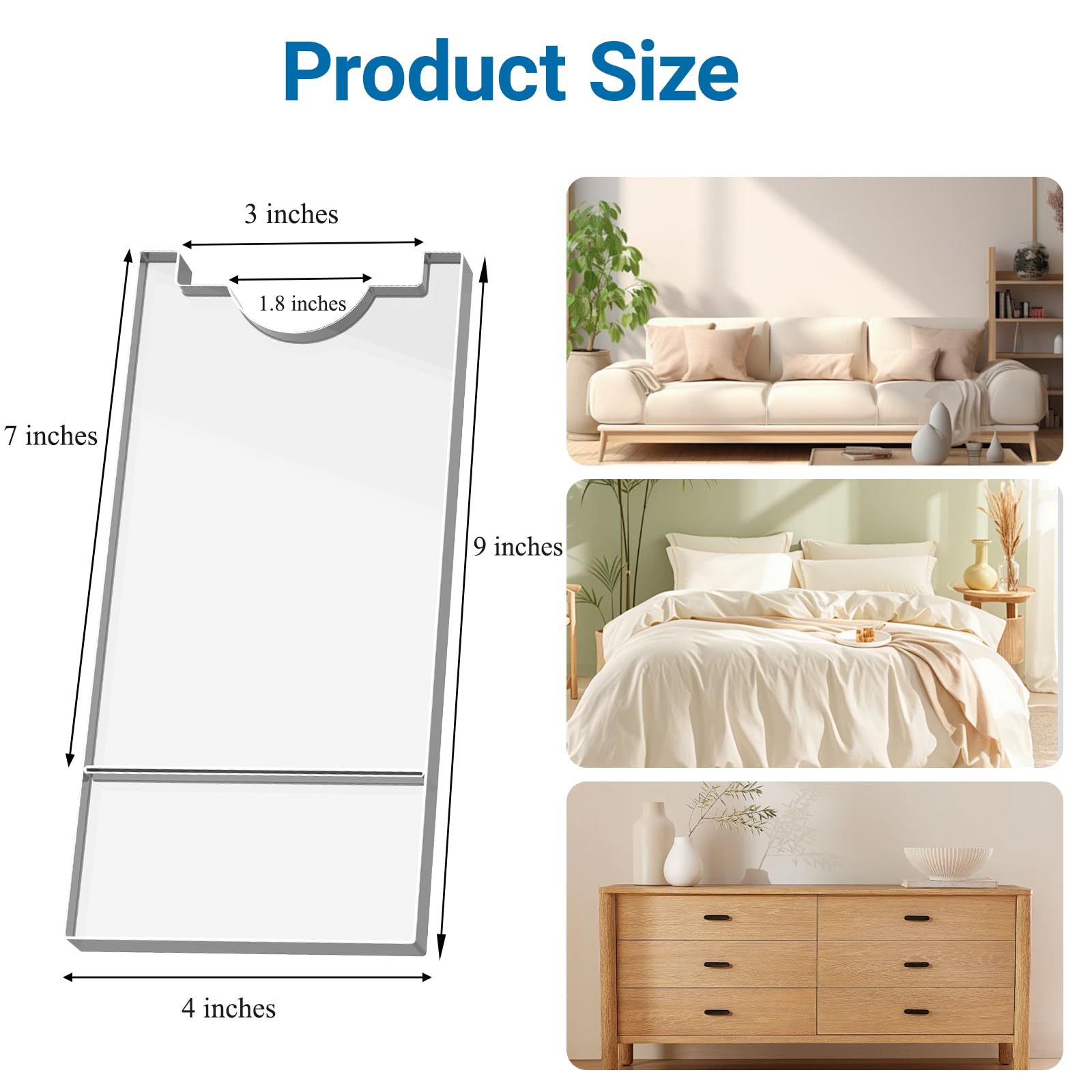 Sumglicie adjustable spacer showing 9 to 7 inches for flexible gaps