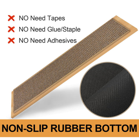 SUMLANS stair treads anti-slip V-shaped pattern for steadier steps