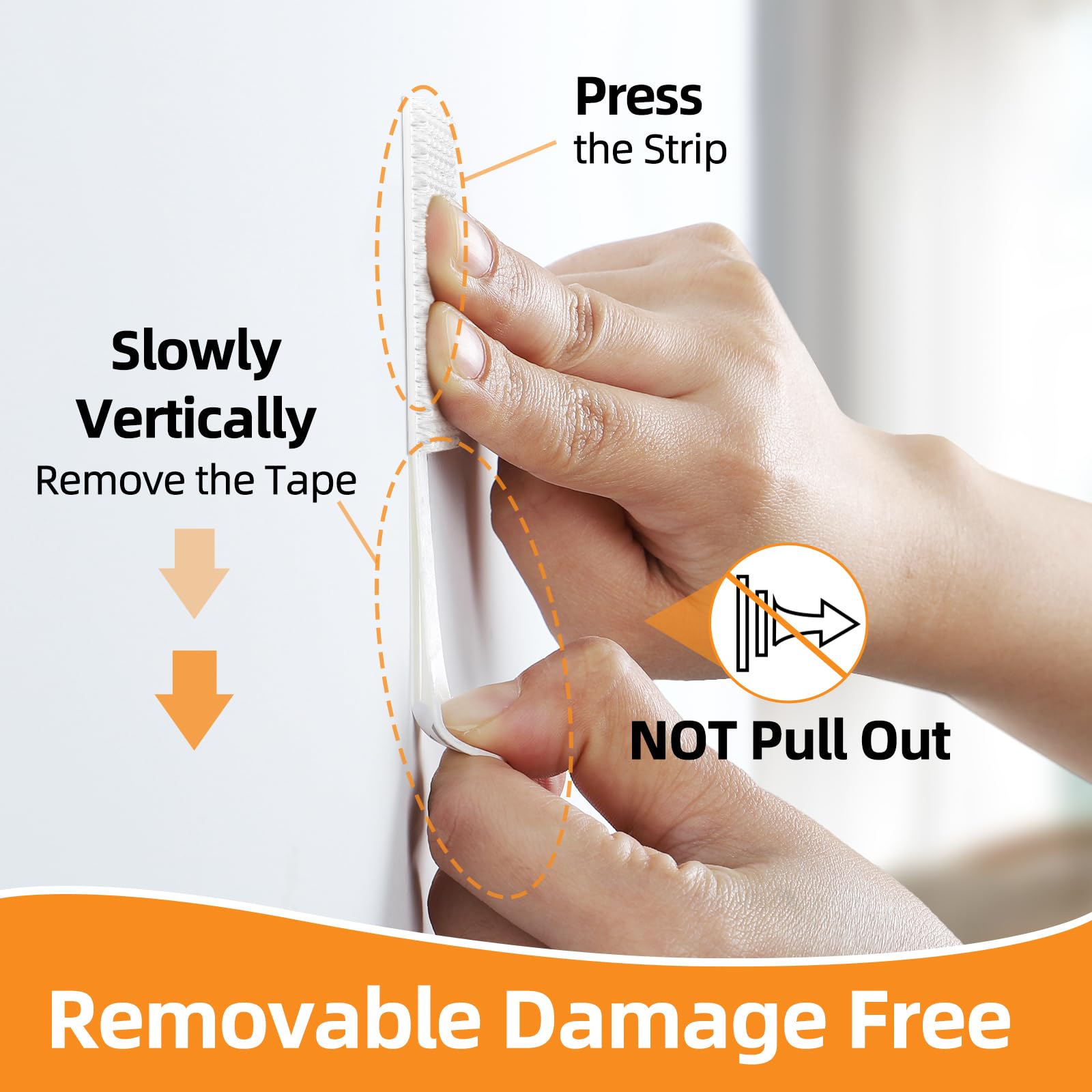SummerBrite damage-free hanging keeps walls pristine during redecorating