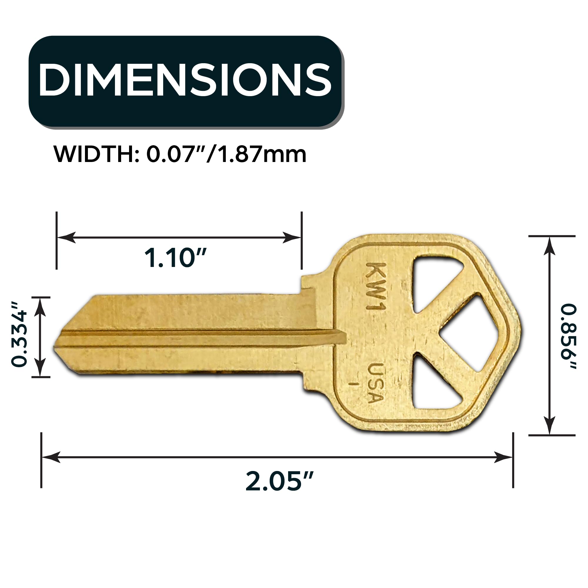 SUMMIT DOORWARE elegant brass finish enhances a key ring with style
