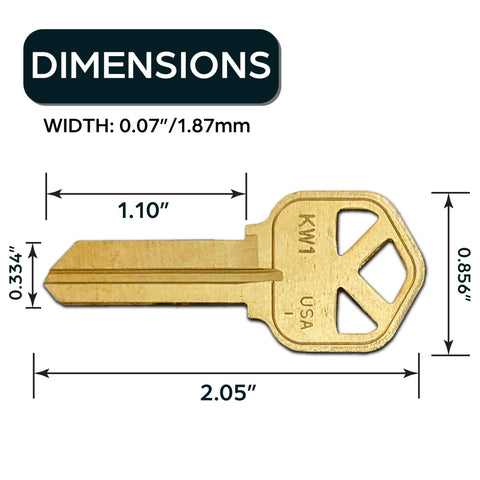 SUMMIT DOORWARE elegant brass finish enhances a key ring with style
