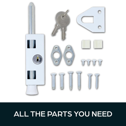 SUMMIT DOORWARE lock in hand with keys for easy operation
