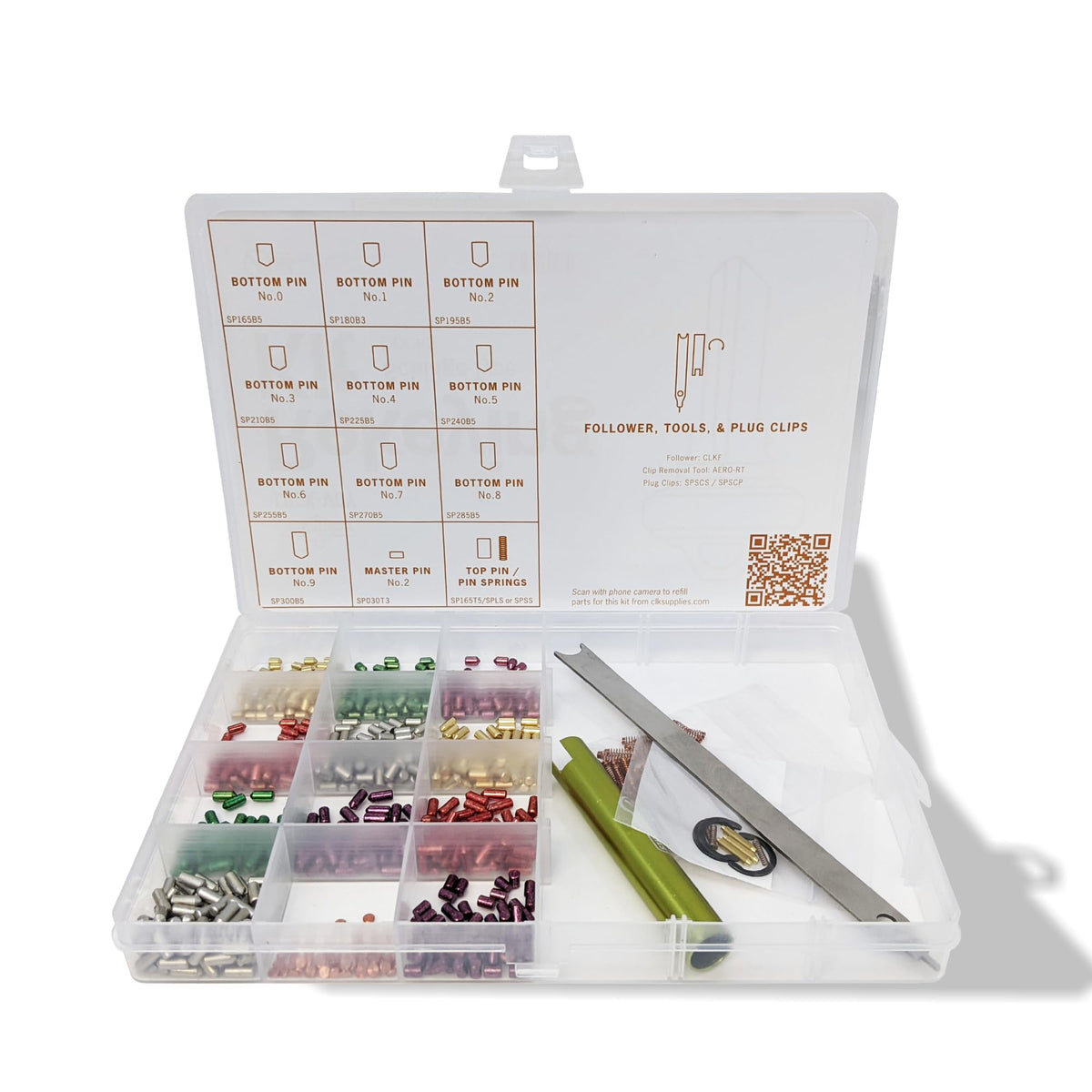 SUMMIT DOORWARE Rekey Kit box with seal-tight packaging for organized storage.
