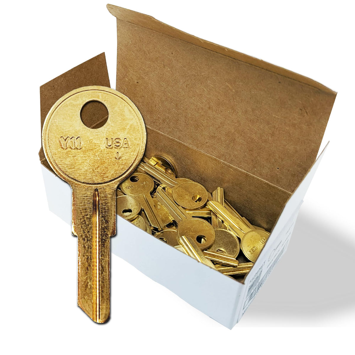 SUMMIT DOORWARE Y11 brass uncut key blank ready for precise cutting
