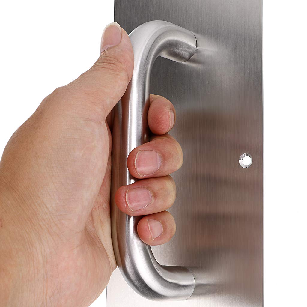 Sumnacon brushed stainless push plate for easy door entry