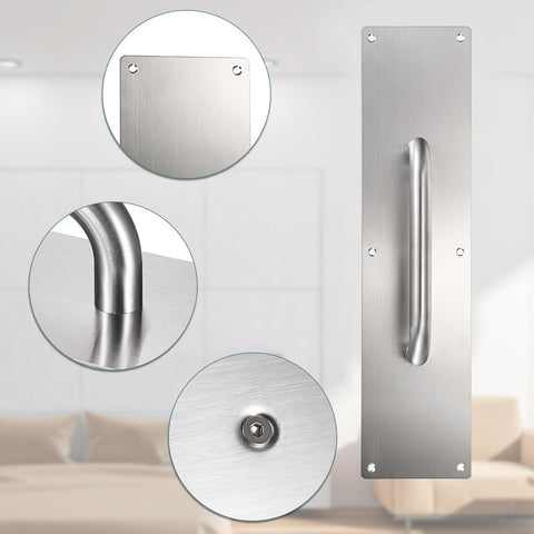 Sumnacon heavy-duty door handle set for high-traffic spaces.