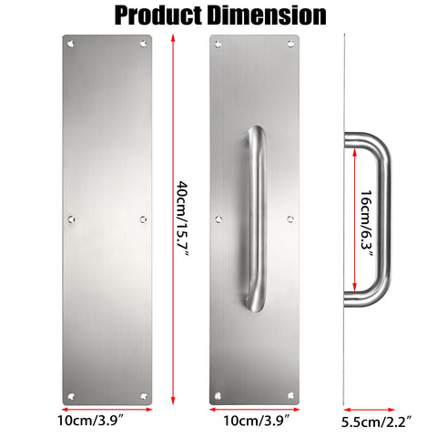 Sumnacon pull handle with wide base for stable mounting.