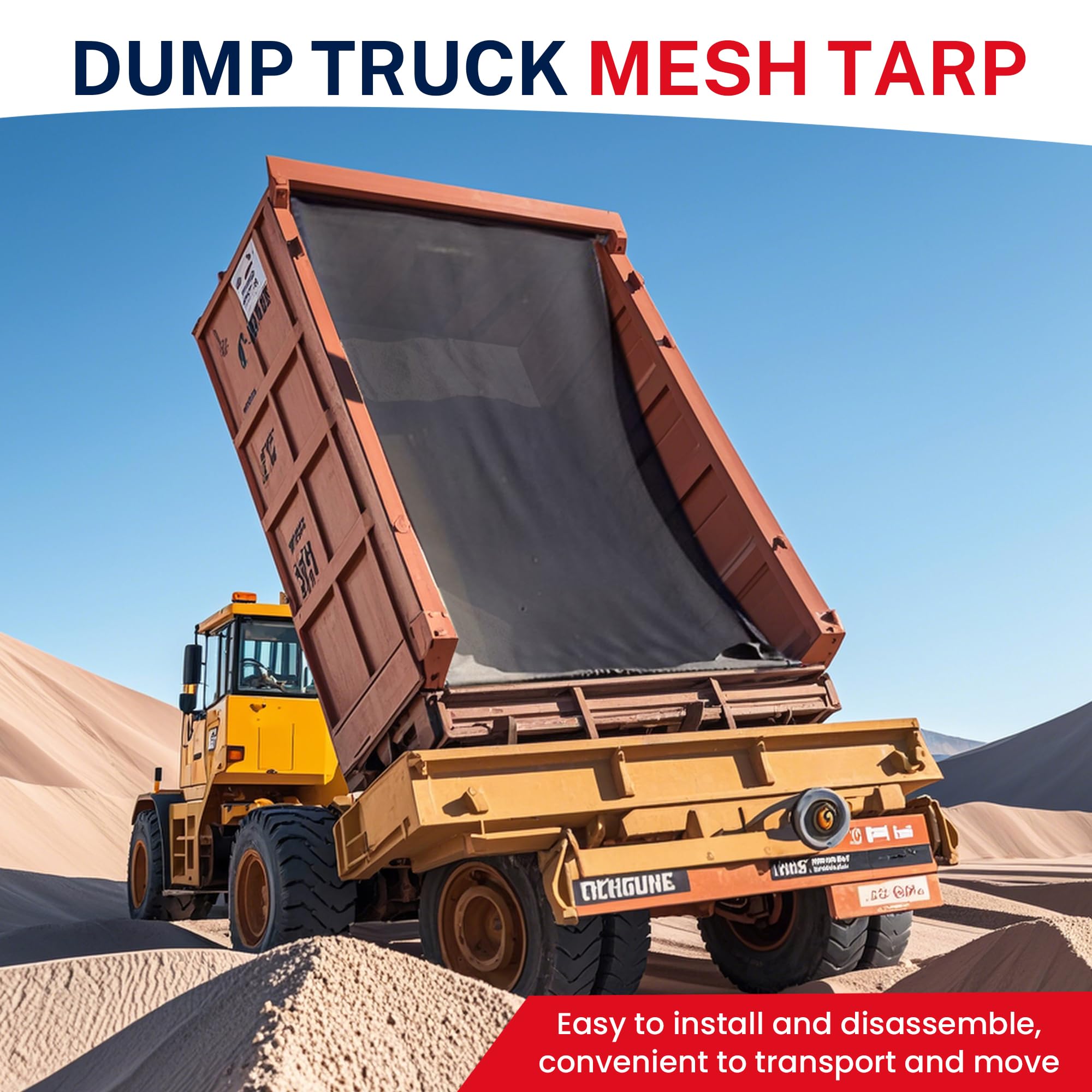 SUMORISE 7'X18' tarp protects cargo across rugged conditions