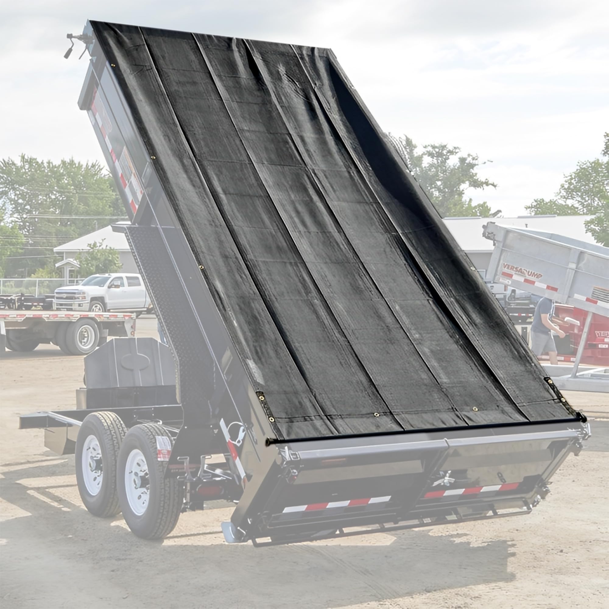 SUMORISE 7'X18' tarp side pockets demonstrate quick setup and secure crossbar