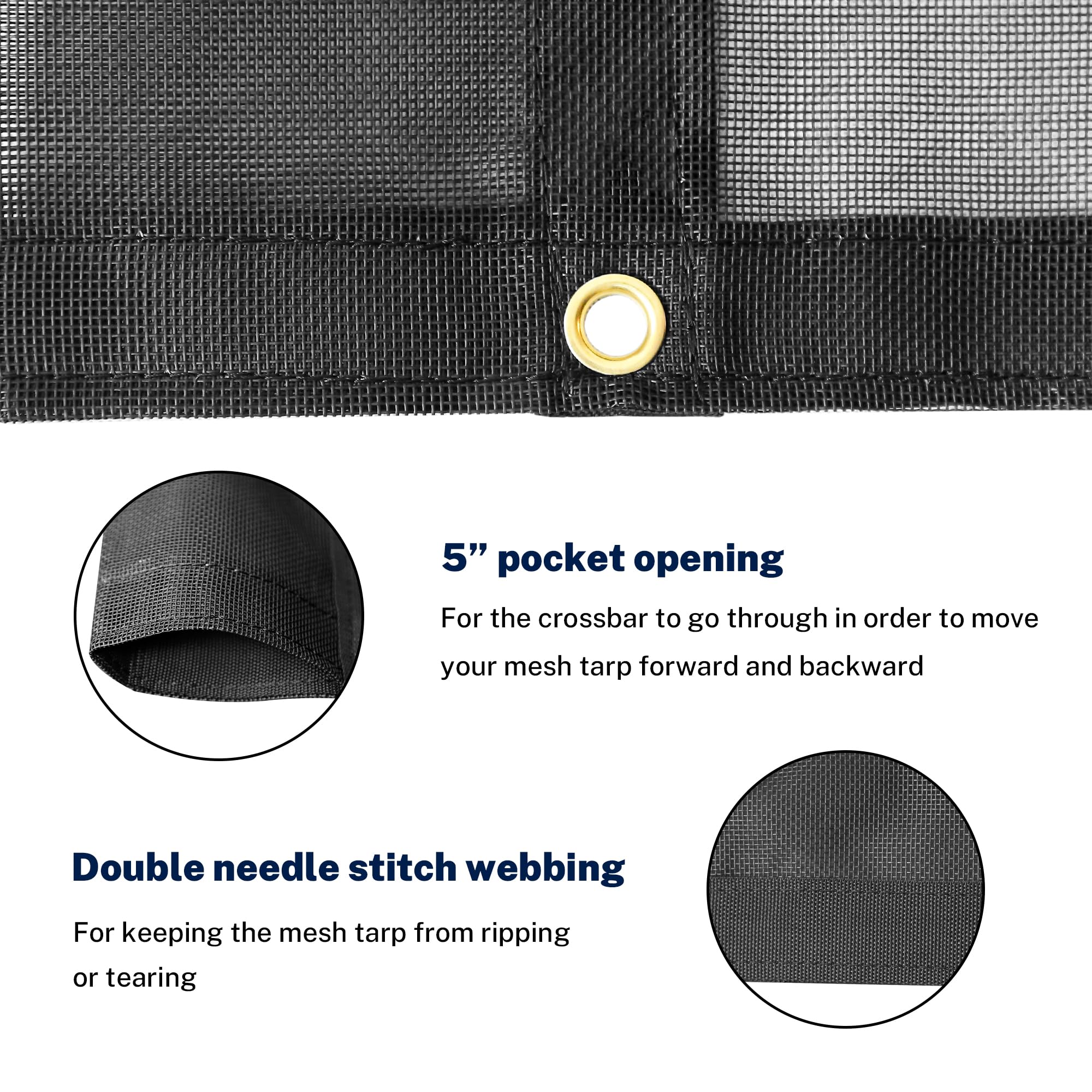 SUMORISE 7'X18' tarp blocks sun while promoting airflow for cooler space