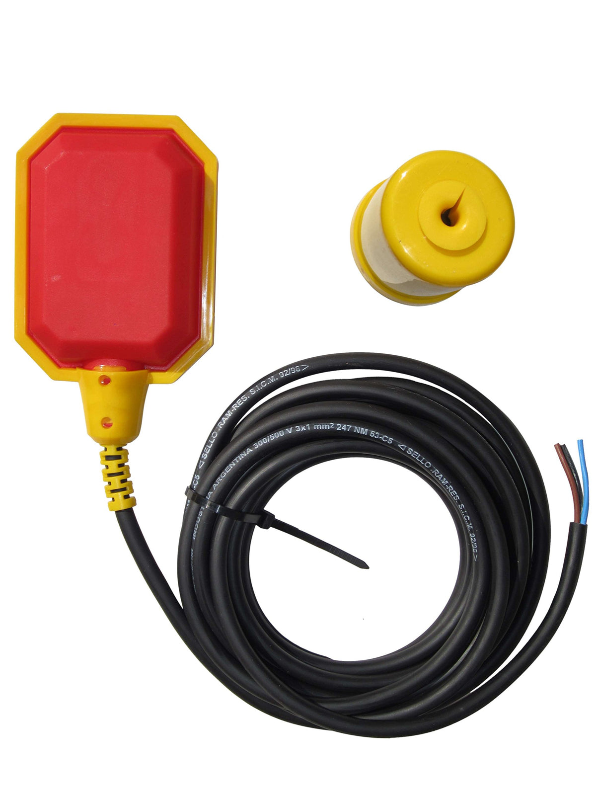 Sump Alarm floating switch with 16 ft cable ready for pump control
