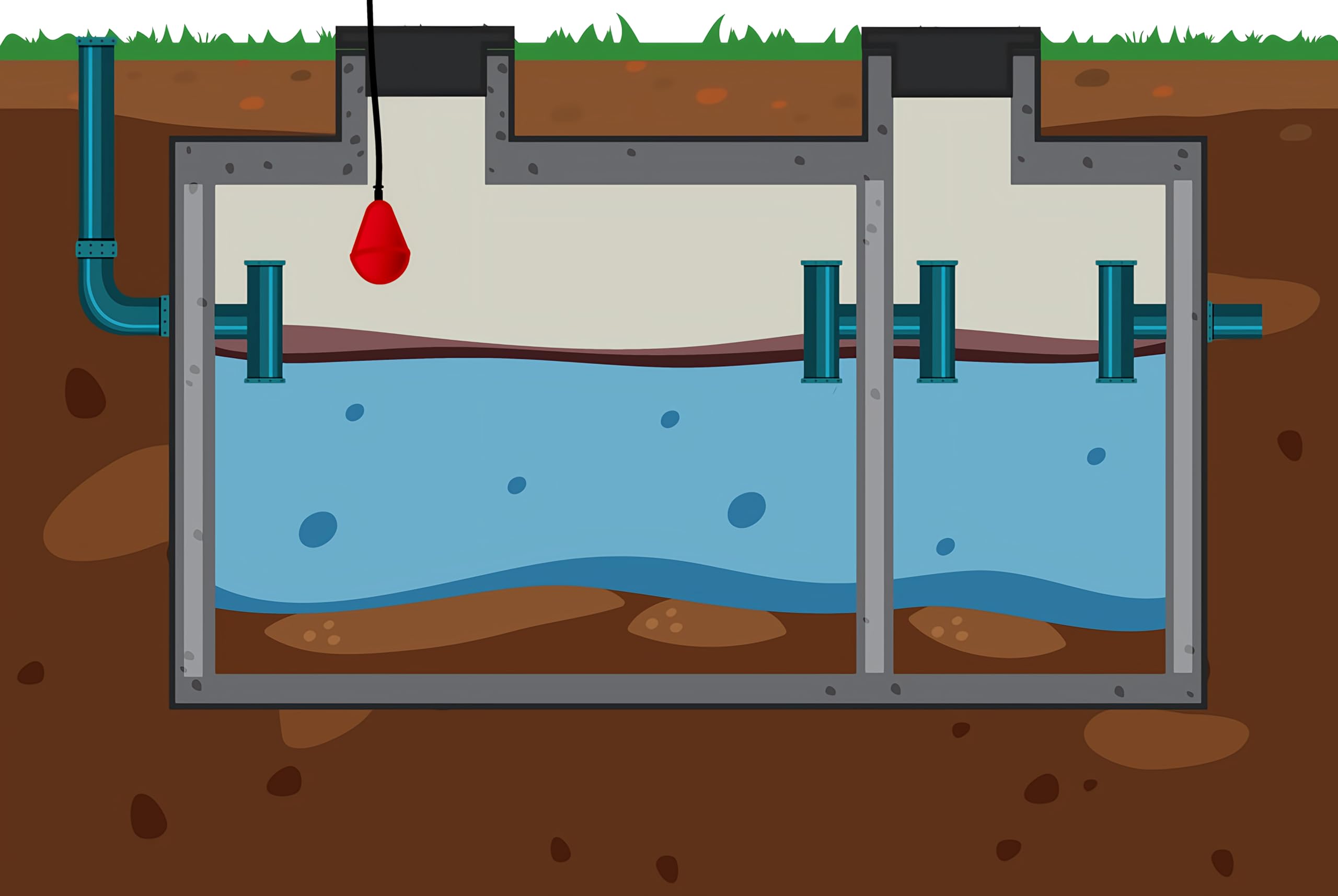 Sump Alarm mercury-free float switch for safer septic system operation.