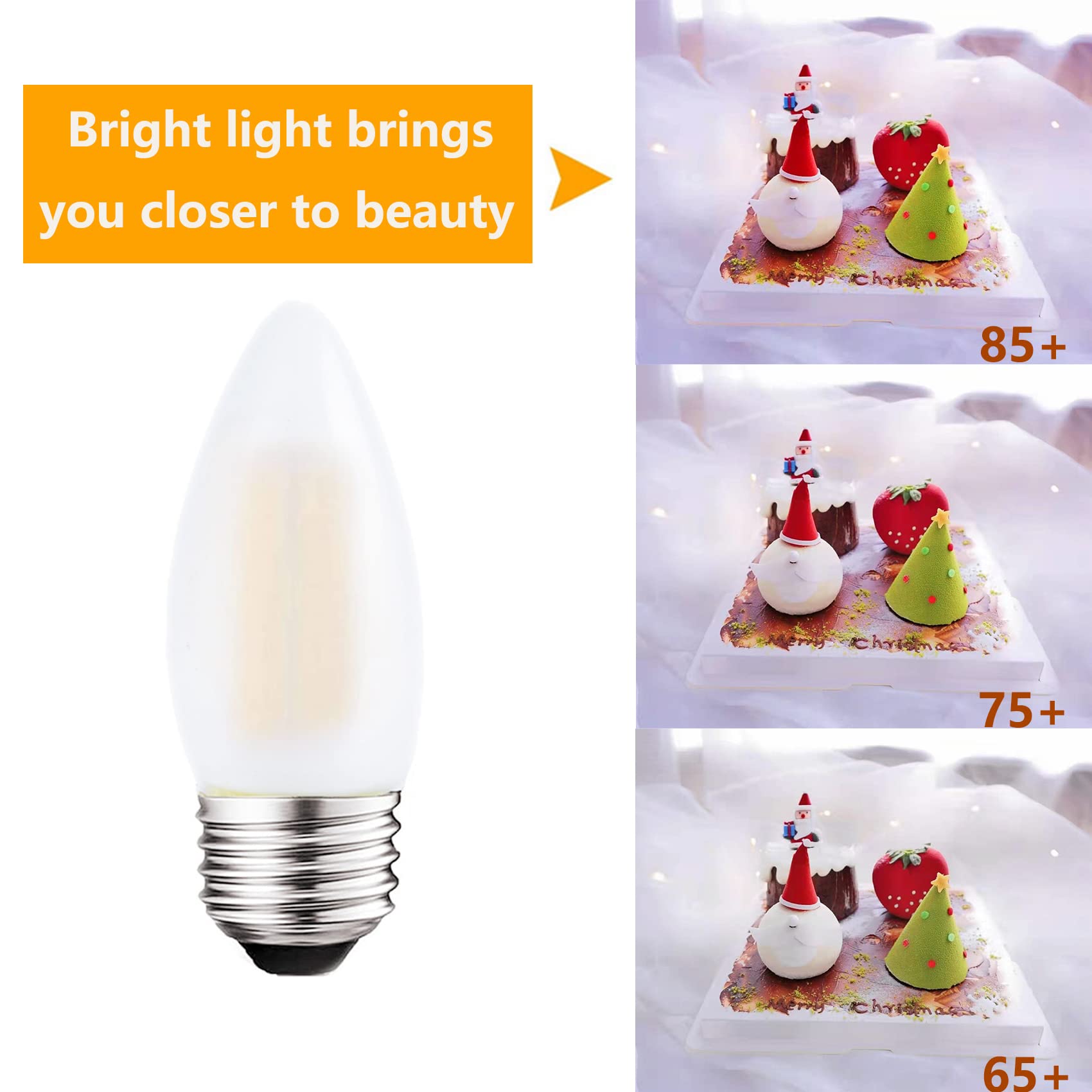 Sunaiony 3000K soft white glow creates comfortable, cozy rooms.