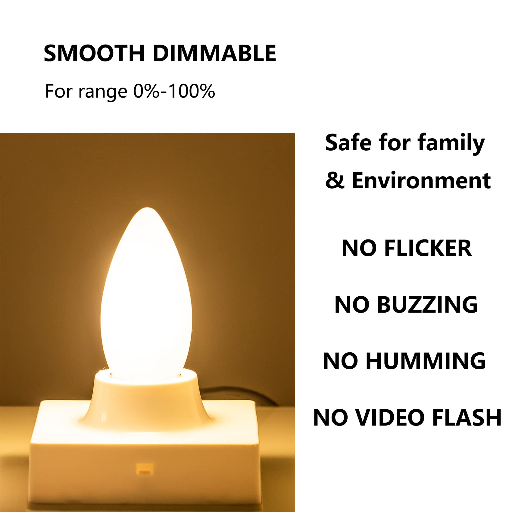 Sunaiony six-pack LED bulbs offer extended lifespan and savings.