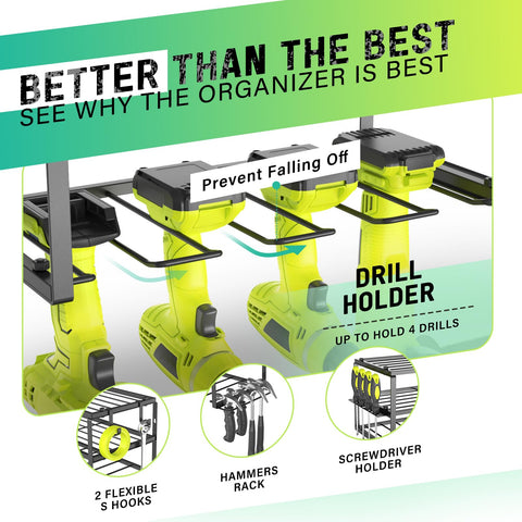 SUNALLY 4 drill holders keep bits within easy reach.