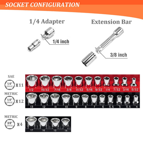 Sunbaba 3/8 drive metric sockets for quick, precise torque in workshops.