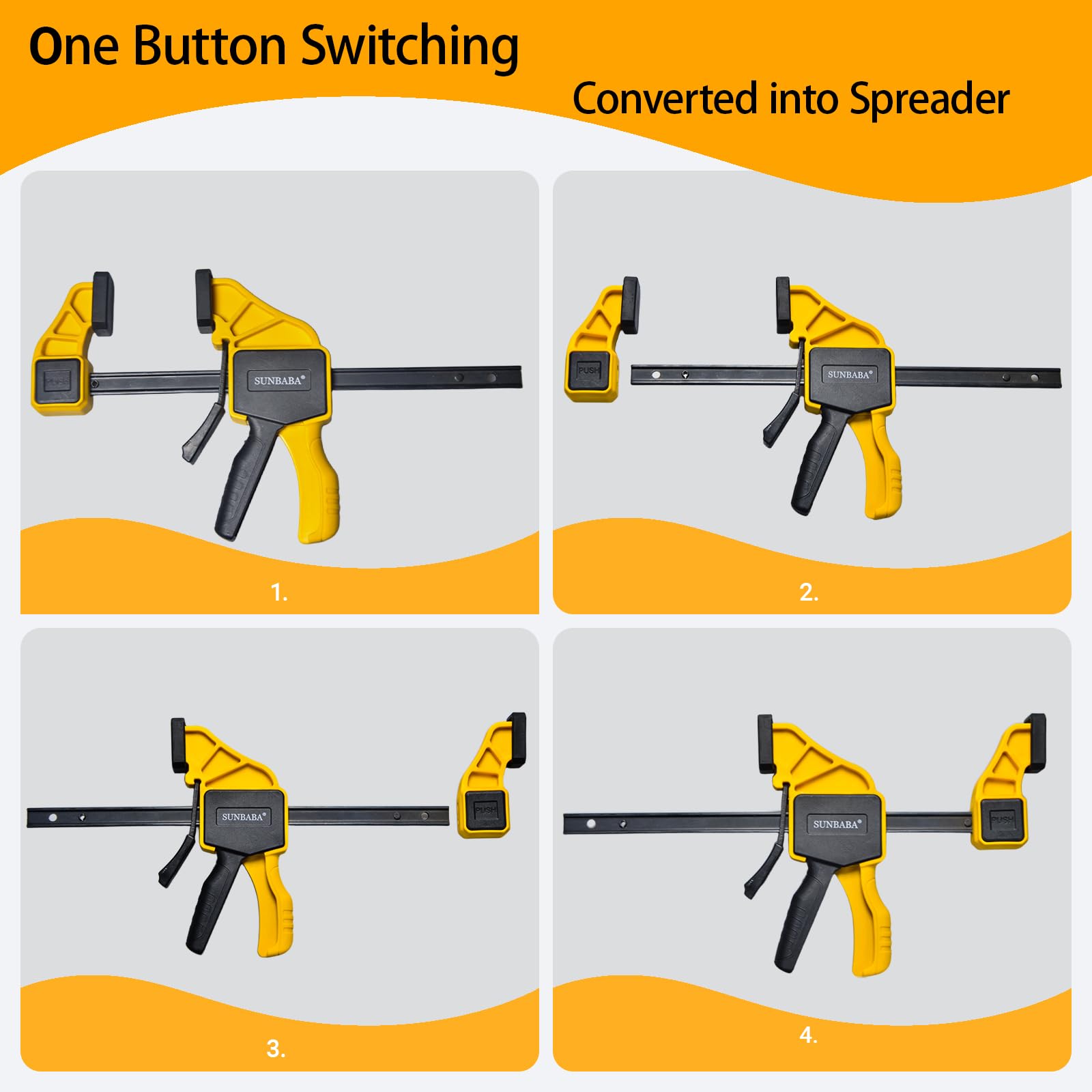 Sunbaba 150 pounds clamping force demonstrates reliable hold on wood assemblies
