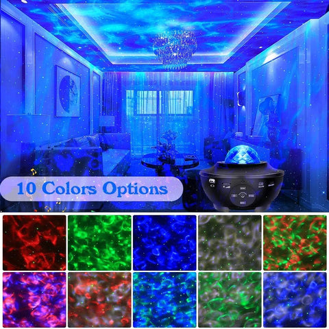 Sunbox Star Projector color options provide versatile ambient scenes for any room.