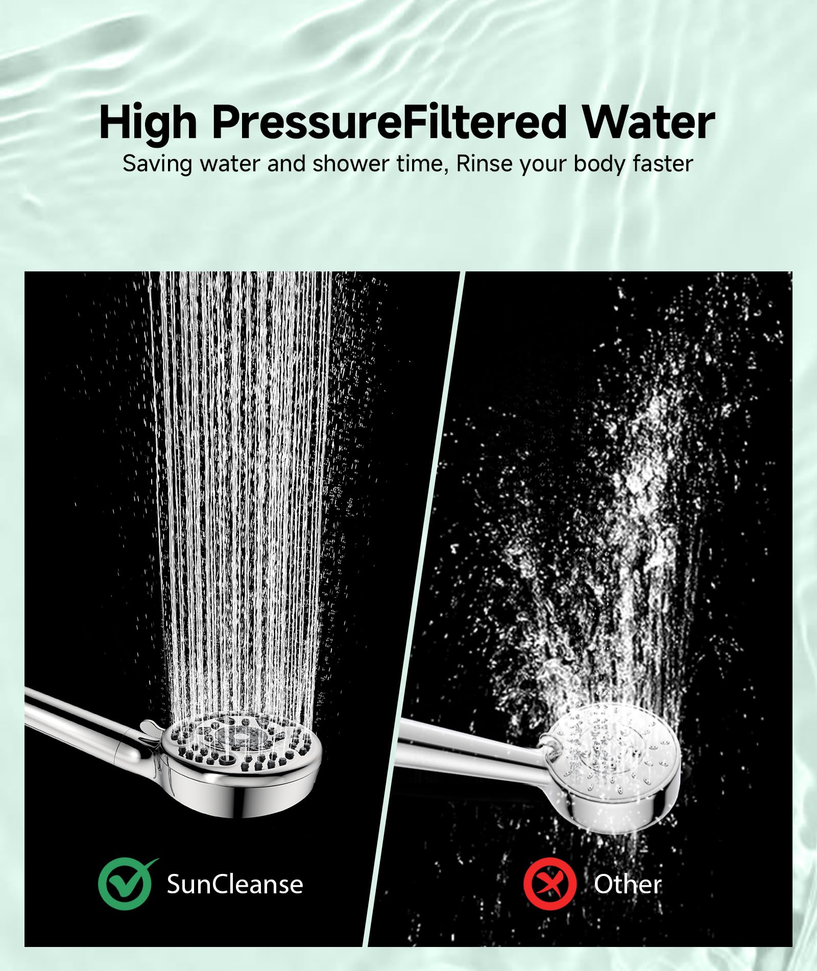 SunCleanse 59-inch stainless steel hose for extended reach