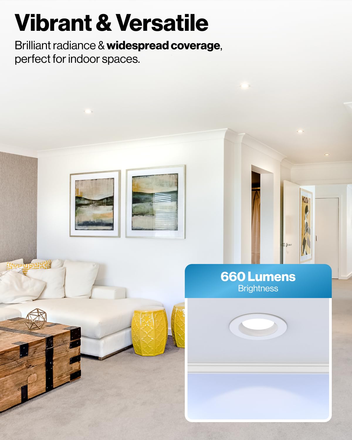 Sunco 12-pack damp-rated can light installation for moist environments.